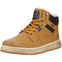 Mustang Botas con cordones 'Puno' beige / camelo