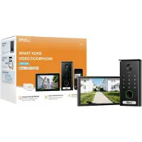 IMOU VDP7 PoE, cableado, detección de personas, detección de vehículos, alcance de 120 metros, pantalla de 17,8 cm (7"), resolución de 1024 x 600 píxeles, 5 megapíxeles