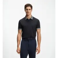 BOSS para hombre. 50554583 Polo Chip Paddy Marino (3XL), Casual, Algodón, Manga corta, outlet 2026.
