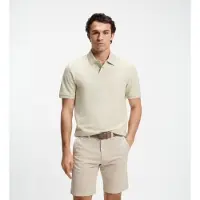 BOSS para hombre. 50560227 Polo Phoenix beige claro (3XL), Casual, Algodón, Manga corta, outlet 2026.