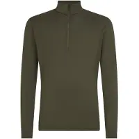 Icebreaker - Ropa interior térmica - M Merino 200 Oasis LS Half Zip Dk Loden de Lana - Talla L - Verde