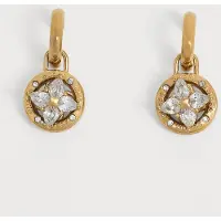 GUESS Pendientes 'BLOOM' dorado / oro / blanco