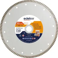 Edelco Disco De Diamante Para Placas De Piedra S3 Turbo 115x22 Mm