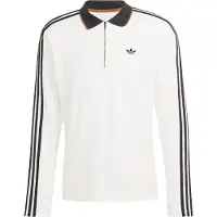 Adidas adidasPolo TÉCNICO DE CANALÉ MANGA LARGA 3 STRIPES S Cloud White Hombre