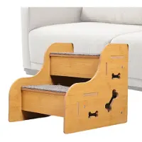 Merkloos Cama para perros con escalón para facilitar el acceso