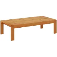 Merkloos Mesa de jardín de madera de acacia maciza, 100 x 50 x 27 cm