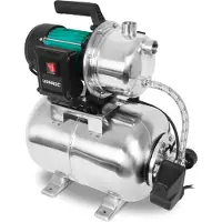 Vonroc Grupo de presión con depósito inox 24L - 1300W - 5000 l/h | con presostato
