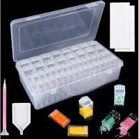 OEM Cajas de almacenamiento para pintura con diamantes, juego de 48 unidades con etiquetas