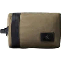 Calvin Klein Canvas Dopp Kit Deep Olive Talla: OS | Bolsos de Fin de Semana Outlet | Hombre | Verde