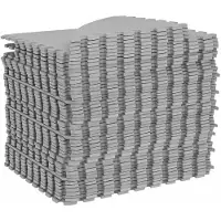 vidaXL Alfombrilla protectora para piscinas, 49 unidades, diámetro 408 cm, redonda, espuma EVA, color gris