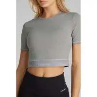 Calvin Klein S/s T-shirt Grey Heather Talla: XXS | Camisetas de Seda Outlet | Mujer | Gris