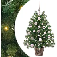 vidaXL Árbol de Navidad artificial, color verde, 75 cm, fabricado con PE y PVC