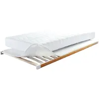 Dripio Protector para colchón, blanco, 100x200 cm, con relieve, lavable
