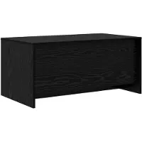 Syfax Mesa de centro negra con aspecto de roble, 90 x 50 x 41,5 cm, fabricada en material de madera