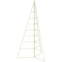 Syfax Árbol de Navidad de metal KUOPIO 180 cm Acero Dorado