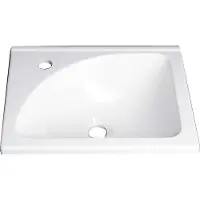 Merkloos Lavabo empotrado blanco de 40x32 cm