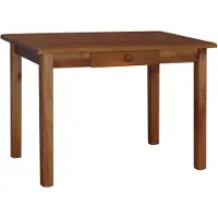 Merkloos Mesa de comedor de haya de 120x80 cm con cajón