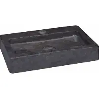 Merkloos Lavabo de encimera de mármol para baño