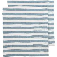Meyco Baby Muselina Fat Stripe 70x70 Cm 2 Unidades