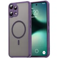 Lux-Case Funda magnética anticaídas para Nothing Phone (3a) Lite 5G de PC + cubierta flexible para teléfono - Morada