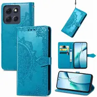 Lux-Case Funda de cuero Mandala Motorola Moto G17 - Azul
