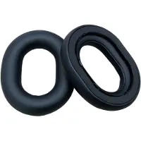 Lux-Case Nothing Headphone (a) / (1) Almohadillas de recambio de espuma viscoelástica para auriculares, de cuero proteico - Negro