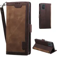 Lux-Case Funda abatible Surburbian Samsung Galaxy A02s - Marrón