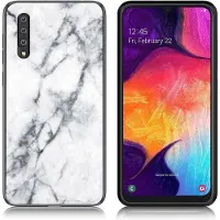 Lux-Case Funda Fantasy Marble Samsung Galaxy A50 - Blanco