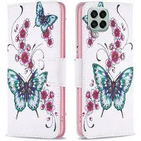 Lux-Case Funda abatible Wonderland Samsung Galaxy M33 5G - Flor De Melocotón Y Mariposas