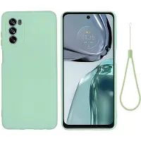 Lux-Case Funda de silicona líquida mate para Motorola Moto G62 5G - Verde