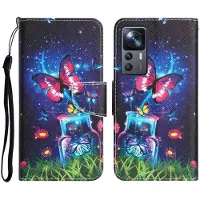 Lux-Case Funda abatible Wonderland Xiaomi 12T / 12T Pro / K50 Ultra - Botella Y Mariposa