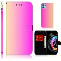 Lux-Case Funda abatible Espejo Motorola Edge 20 Lite - Rosa