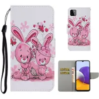 Lux-Case Funda abatible Wonderland Samsung Galaxy A22 5G - Oso Rosa
