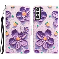 Lux-Case Funda abatible Wonderland para Samsung Galaxy S22 Plus - Flor Morada