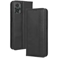 Lux-Case Funda de piel Bofink Vintage Motorola Moto E22i / E22 - Negra