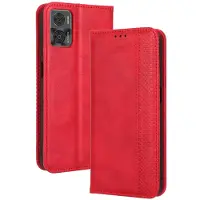 Lux-Case Funda de piel Bofink Vintage Motorola Moto E22i / E22 - Roja
