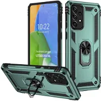 Lux-Case Funda Ring Guard - Samsung Galaxy A73 - Verde Negruzco