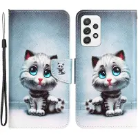 Lux-Case Funda abatible Wonderland Samsung Galaxy A53 5G - Gato Ojos Azules