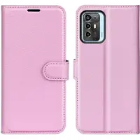 Lux-Case Funda abatible clásica ZTE Blade A72 - Rosa