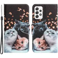 Lux-Case Funda abatible Wonderland Samsung Galaxy A52s 5G / A52 5G / A52 - Gato