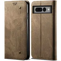 Lux-Case Funda Flip Jeans Google Pixel 7 Pro - Caqui