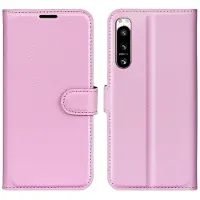 Lux-Case Funda abatible clásica Sony Xperia 5 IV - Rosa