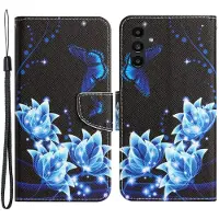 Lux-Case Funda abatible Wonderland Samsung Galaxy A24 4G - Mariposa Azul