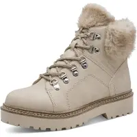 Tamaris Botines con cordones arena