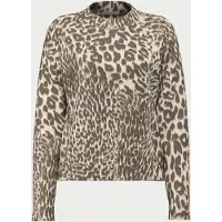 GUESS para mujer. W6BR46Z1445 Jersey Helen estampado marrón (L), Casual, Animal print, Poliéster, outlet 2026.
