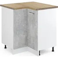 Vicco Armario de esquina R-Line Hormigón 75.6 cm , ET Roble, Model 46194