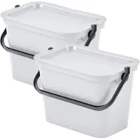 Wellhome Papelera De Reciclaje Moda 5l 2 Unidades