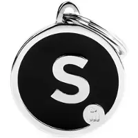 My Family Placa Para Mascotas Letter S