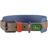 Hunter Pet - Halsband Havanna - Collares para perro size L - 48-56 cm, taupe /azul