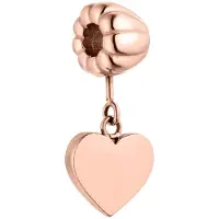 Purelei Colgante 'Engraveable Heart' oro rosa